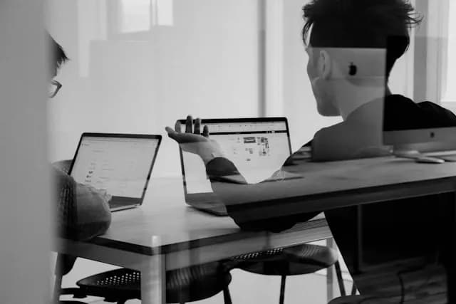Hotel team working in a focused operations workspace